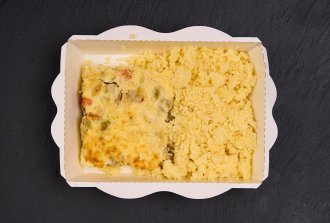 Омлет светофор с кус-кусом