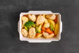 Индейка тушеная с овощами и картофелем