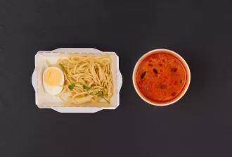 Лакса с курицей